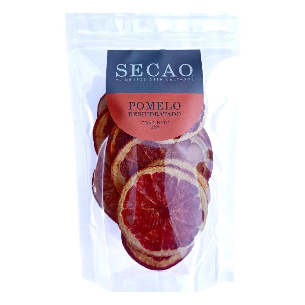 Rodajas de pomelo deshidratado en envase de 40g